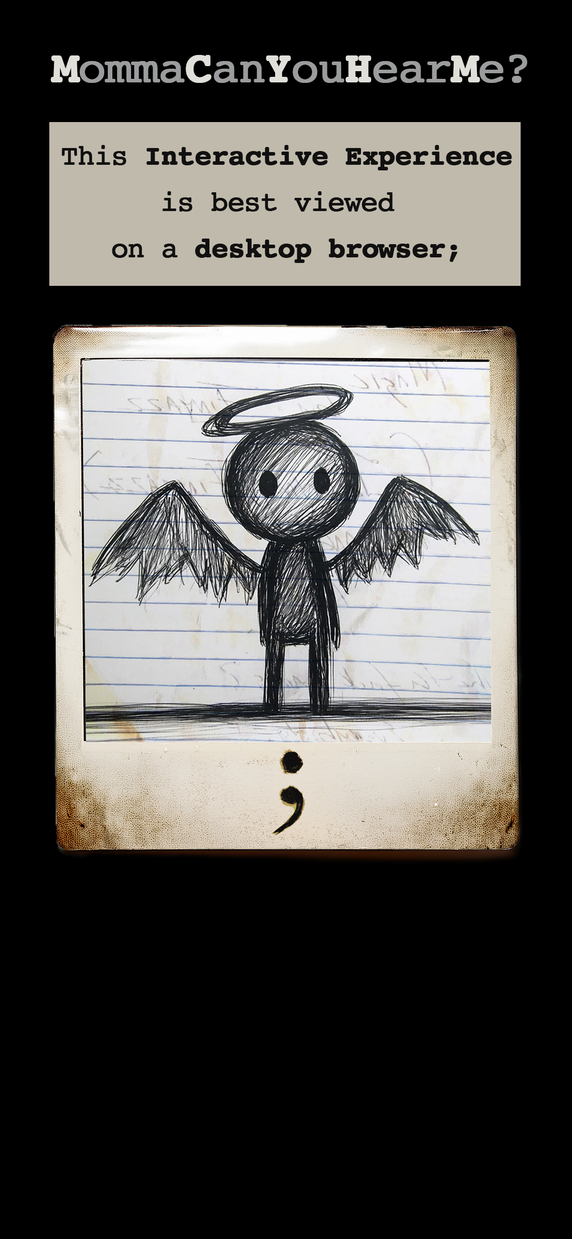 Mobile viewing message